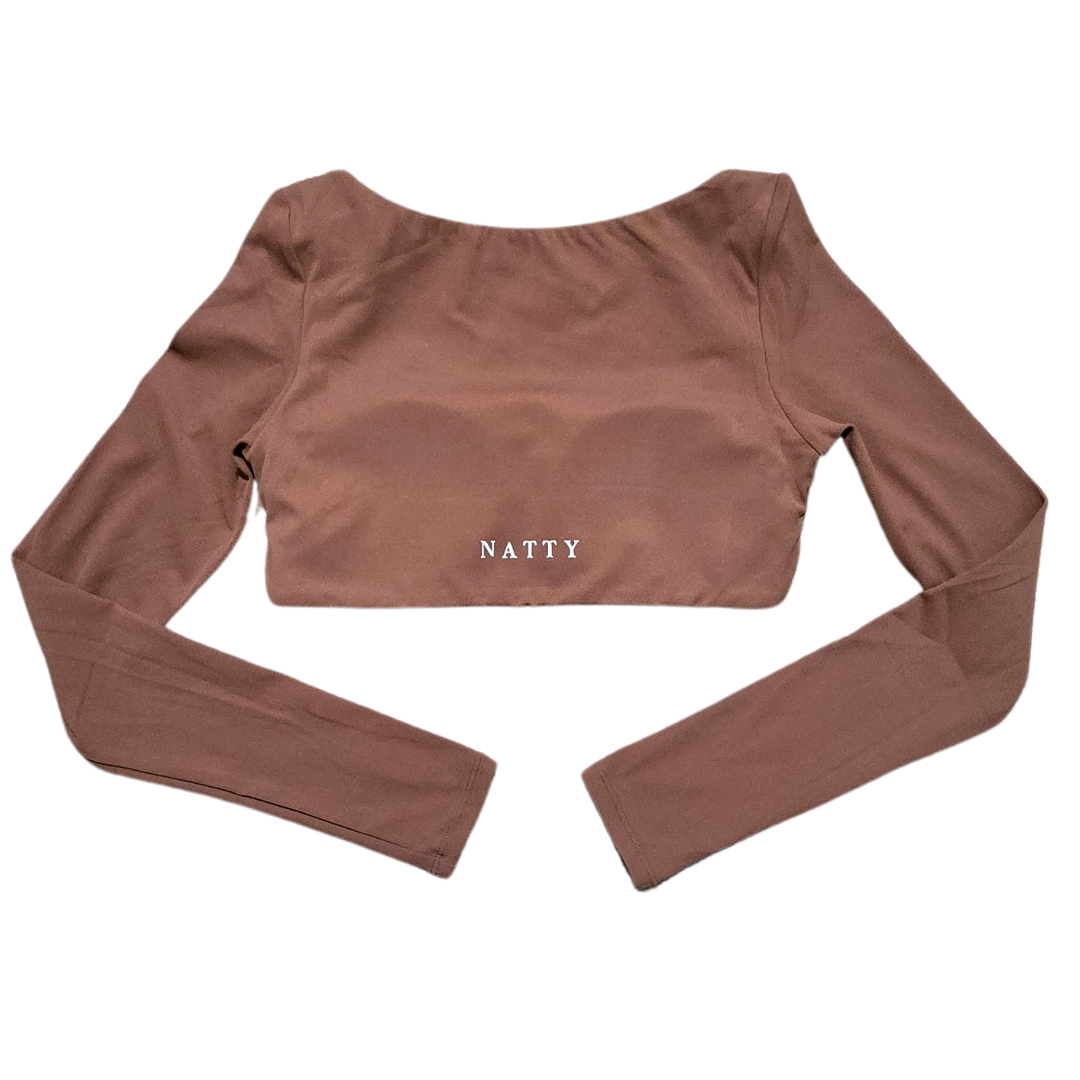 Essence of Earth Flare Long Sleeve Mocha Set