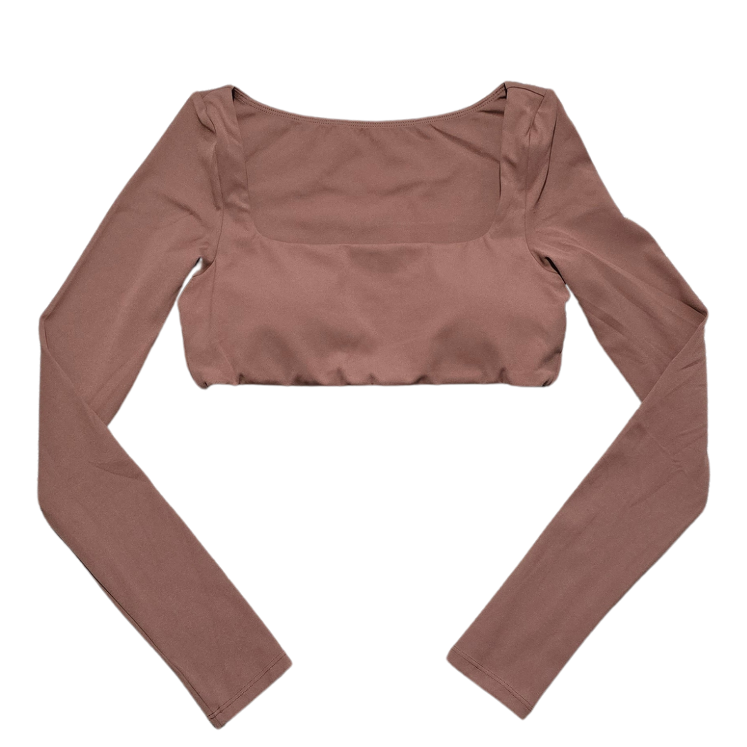 Essence of Earth Flare Long Sleeve Mocha Set